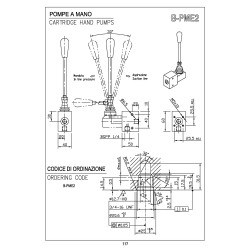 PME2-B 3/4-16 UNF cartdridge hands pumps with block