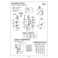 BS3 CETOP 3 single manifold