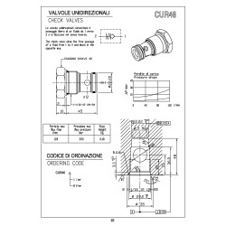 CUR46 1-1/16-12 UN-2A check valve