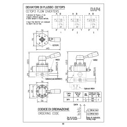 DAP4 CETOP 3 flow diverter