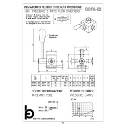 DDFA-E3 180 1/8" high pressure 3 ways flow diverter