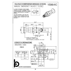 VEM6-NC manual emergency valve (close)
