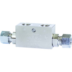 VRDD 120 1/2" din 2353 double acting pilot check valve