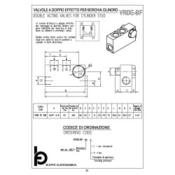 VRDE BF 380 3/8" double acting valve for cylinder stud