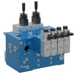 HPV 310 Pre-compensated directional proportional valve, suitable for LS and open center circuits, up to 500 l/min