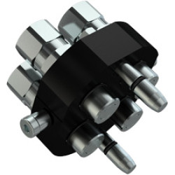 2P508G-4-12G MC  1/2" 2P508G-4-12G MC MultiFaster 4 lines size 08 G type with greaser and Zinc-Nickel plating 4
