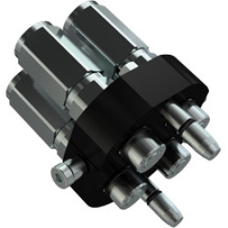 3P508G-4-12G MC  1/2" 3P508G-4-12G MC MultiFaster 4 lines size 08 G type with greaser and Zinc-Nickel plating 4