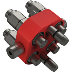 3PH406S-4-38G M C  3/8" 3PH406S-4-38G M C MultiFaster high pressure version 4 lines size 06 4
