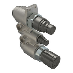 4BD4FH08-F Auxiliary Lines Block (3 ports) 1-3/16"-12 UN MALE ORFS