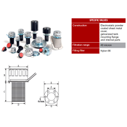 KDK-045 asma kilitli HYDRAULIC TANK FILLING AND VENTILATION COVER