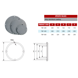 TBF-200  ALUMINUM TANK MAINTENANCE FLANGE