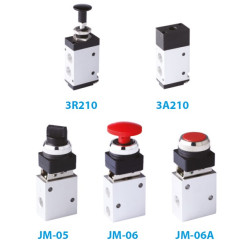 3A110-06 Air – Spring (NC) 3/2 MECHANICALLY ACTUATED VALVE 1/8" Air - Spring (NC) 1/8"