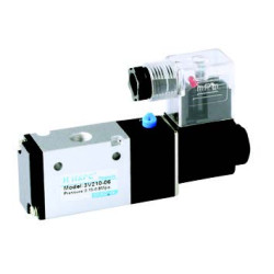 3V 110-06 3/2 ELECTRICALLY ACTUATED PNEUMATIC VALVE 1/8" 12-24 VDC, 24-110-220 VAC