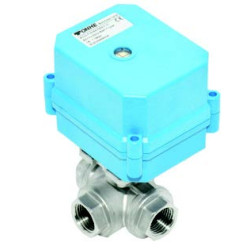 A100-T20-S3-CR303-C 3 WAY 304 STAINLESS BALL VALVE 3/4'' 10 bar 2°C/90°C IP67