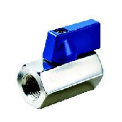 BV9-NWLW-12 STAINLESS MINI BALL VALVE FEMALE-FEMALE 1/2'' 