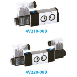 4V110-06B ELECTRIC ACTUATED NAMUR PNEUMATIC VALVE 1/4" 12-24 VDC, 24-110-220 VAC