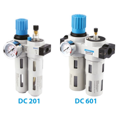 DC201A-03-D Dual Conditioner with Automatic Drain 3/8" 