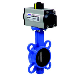 HKKVTDN50 SINGLE ACTING PNEUMATIC ACTUATOR WAFER TYPE BUTTERFLY VALVE 2'' 63 mm-9 mm