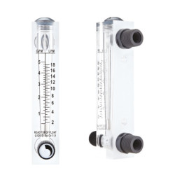 LZM-4T-S1 FLOAT FLOW METER 6mm Hose Coupling 0-60 °C 0-10 bar
