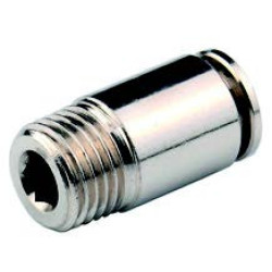 MPOC10-G01 1/8-10 AUTOMATIC METAL ROUND STRAIGHT COUPLER 1/8-10 