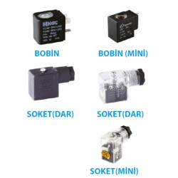 Bobin (Mini) 4V100 COIL 12VDC– 24VDC - 220VAC Ø8 mm-h:23 mm