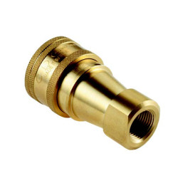 SP01S FEMALE BODY HIGH PRESSURE VITON SEALED BRASS QUICK COUPLING 1/8" 