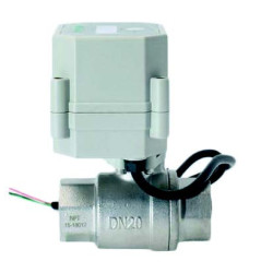 TNH-A20-S20-S2-C TIME ADJUSTABLE STAINLESS BODY ELECTRIC MOTORIZED VALVE 3/4'' 10 Bar 2°C/90°C IP67