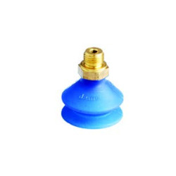 VCF-30-2-1/8" SI DOUBLE BELLOWS FITTING SILICONE SUCTION CUP  