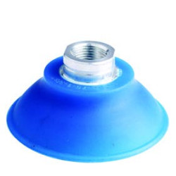 VCSC-75-1-3/8"D SI SINGLE BELLOWS COUPLING SILICONE SUCTION CUP  