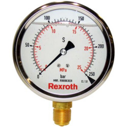 R901042293 PRESSURE GAUGE ABZMM 100- 100BAR/MPA-U/V-G