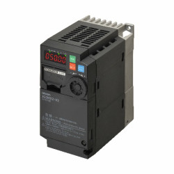 3G3MX2-A2004-EV2 MX inverter sürücü, 0.4/0.55 kW (HD/ND), 3.0/3.5 A (HD/ND), 200 VAC, 3~ giriş, sensorless vector AA063210M