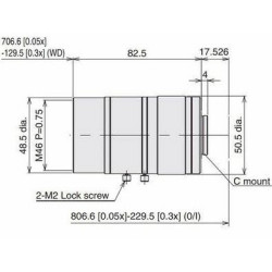 3Z4S-LE VS-LLD35 Vision lens, ultra high resolution, low distortion 35 mm for 4/3-inch sensor size, C-Mount 3Z4S6007M