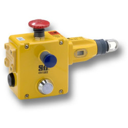 44506-6410 ER1022-042MELL Safety rope pull E-stop switch, up to 125m, 4NC + 2NO, M20 wiring entry (4x), 24 VDC indicator beacon, left-sided AA042030G