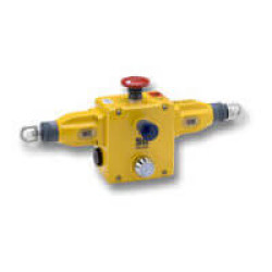44506-7410 ER1032-042MEL Safety rope pull E-stop switch, up to 200m, 4NC + 2NO, M20 wiring entry (4x), 24 VDC indicator beacon, both-sided AA042017M