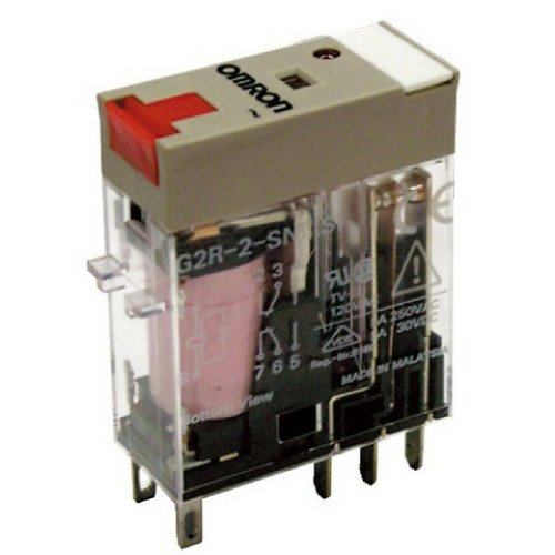 G2R-2-SNI 110VAC (S) Relay, plug-in, 8-pin, DPDT, 5 A, mech & LED indicators, lockable test button, label facility G2RN8840G