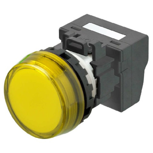 M22N-BC-TYA-YC Indicator M22N flat etched, CAP COLOR YELLOW, LED YELLOW, LED VOLTAGE 24 VDC A2260118H