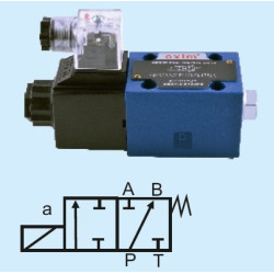 3WE 10B-6X/EW220N9Z4 NG10 4/2 SINGLE COIL B TYPE 220V AC 1/2 DIRECTIONAL CONTROL VALVE