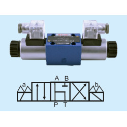 4WE 10F-3X/CG24N9Z4 NG10 4/3 SINGLE COIL F TYPE 24V DC 1/2 DIRECTIONAL CONTROL VALVE
