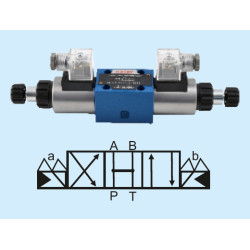 4WE 10H-3X/CG24N10Z4 (NP) NG10 4/3 H.M. Double Coil 24V DC 1/2-Way Control Valve
