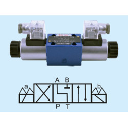 4WE 10L-3X/CG24N9Z4 NG10 4/3 DOUBLE COIL L TYPE 24V DC 1/2 DIRECTIONAL CONTROL VALVE