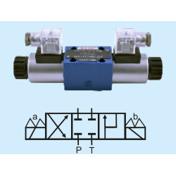 4WE 10R-3X/CG24N9Z4 NG10 4/3 DOUBLE COIL R TYPE 24V AC 1/2 DIRECTIONAL CONTROL VALVE