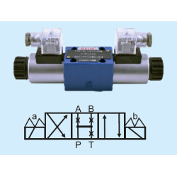 4WE 10V-3X/CG24N9Z4 NG10 4/3 DOUBLE COIL V TYPE 24V DC 1/2 DIRECTIONAL CONTROL VALVE
