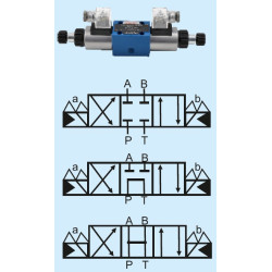 4WE 6E-6X/EG24N10Z4 (NP) NG6 4/3 K.M DOUBLE COIL 24V DC 1/4 DIRECTION CONTROL VALVE