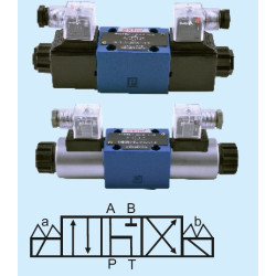4WE 6F-6X/EG24N9Z4 NG6 4/3 DOUBLE COIL F TYPE 24V DC 1/4 DIRECTION CONTROL VALVE