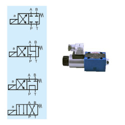 4WE 6GA-6X/EW220N9Z4 NG6 4/2 A.M SINGLE COIL 220V AC 1/4 DIRECTION CONTROL VALVE