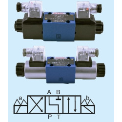 4WE 6L-6X/EG24N9Z4 NG6 4/3 DOUBLE COIL L TYPE 24V DC 1/4 DIRECTION CONTROL VALVE