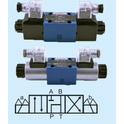 4WE 6U-6X/EG24N9Z4 NG6 4/3 DOUBLE COIL U TYPE 24V DC 1/4 DIRECTION CONTROL VALVE