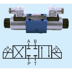 4WE6E-6X/EG220N9Z4 NG6 4/3 K.M DOUBLE COIL 220 VDC COIL VALVE
