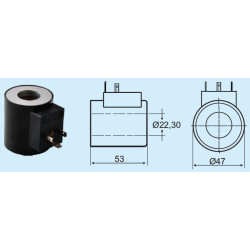 A01C 22.30 HYDRAULIC VALVE COIL
