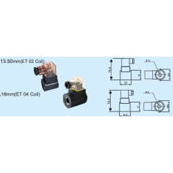 BZ 16mm ET 04 HYDRAULIC VALVE COIL
